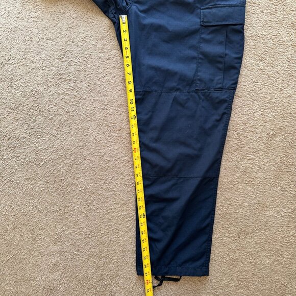 Propper Pants Mens XL 40x31 High Rise Cargo Navy Blue Ripstop Pockets - Picture 9 of 12